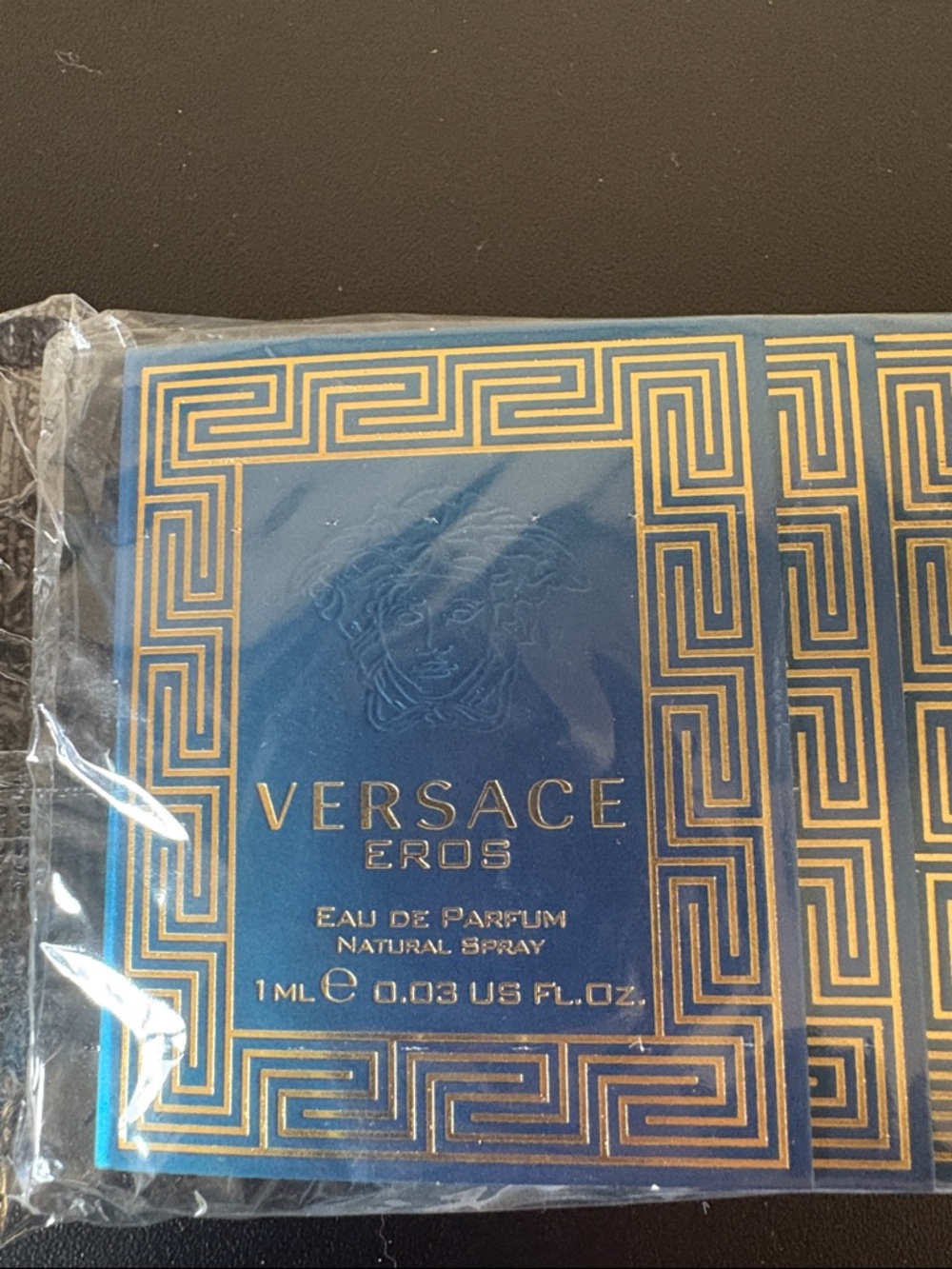 Versace Eros Decorative Reed Diffuser - Blue and Gold Pattern - Picture 2 of 2